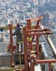 Worker braves cold temps at the top of the CTB..jpg