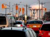 Eglinton Ave. traffic at Victoria Park - water tower is at Birchmount.jpg