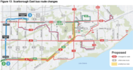 Scarborough Central and East bus route changes.png