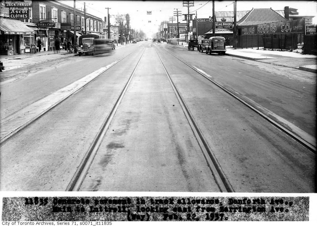 Then and Now Danforth Avenue Looking East UrbanToronto