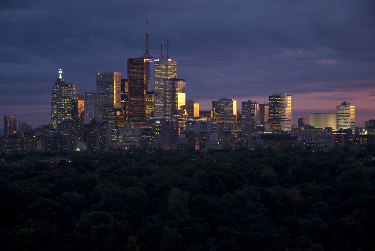 Photo Of The Day Skyline From Danforth & Broadview UrbanToronto