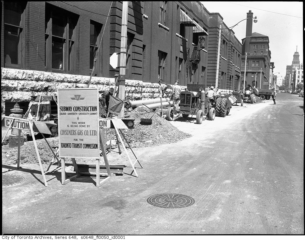Then and Now Construction on Simcoe Street UrbanToronto