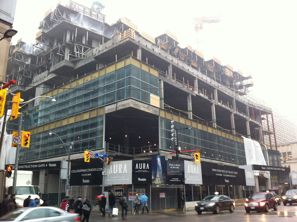 Aura At College Park Condominiums' Glass Cladding Arrives In A Major ...