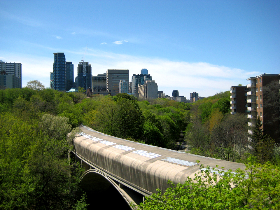 Photo of the Day: Rosedale Valley Road towards Yonge and Bloor ...