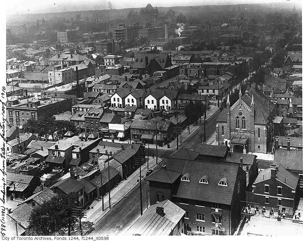 Then and Now: Bay and Dundas from Above | UrbanToronto