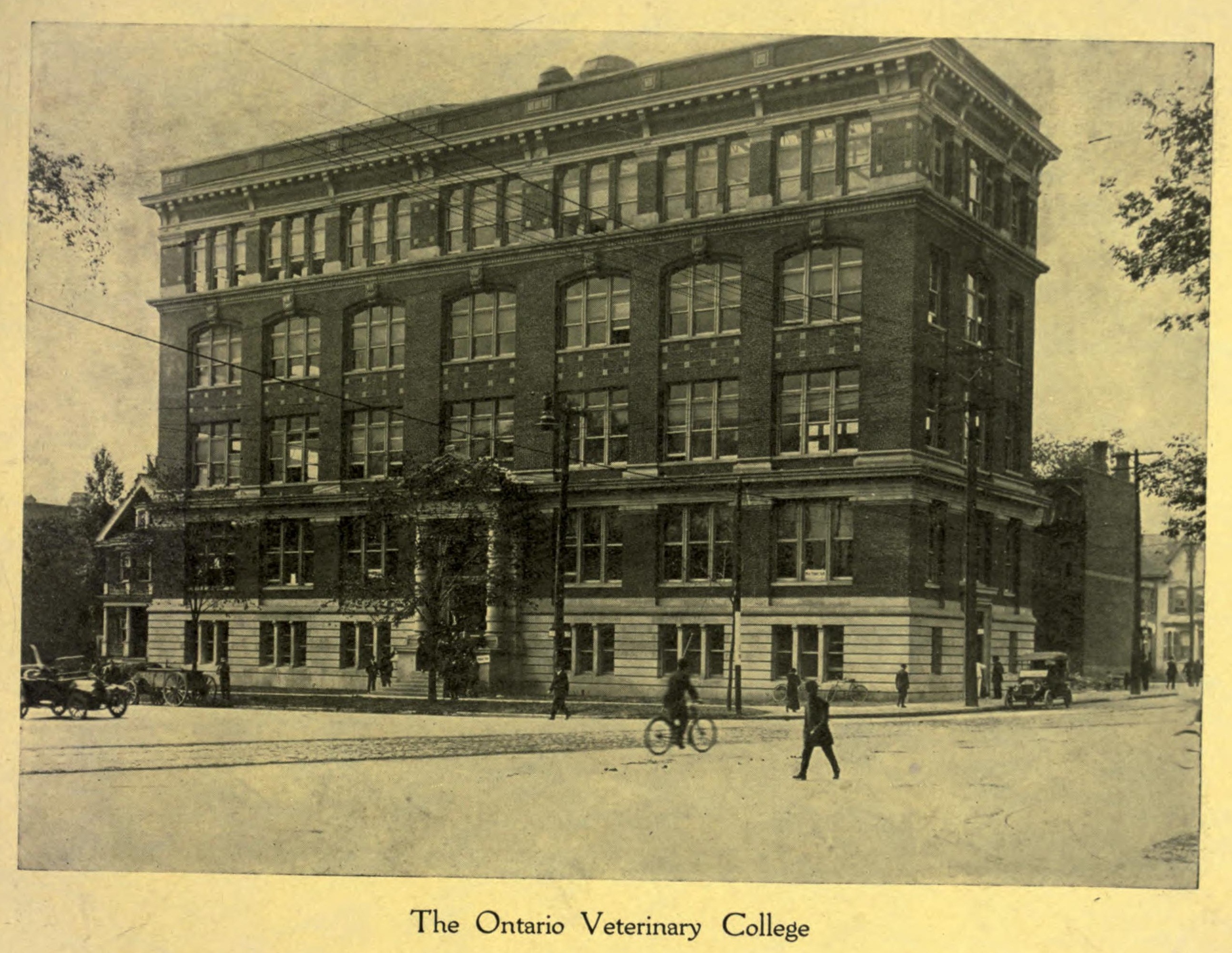 Then and Now Ontario Veterinary College, Dundas & University