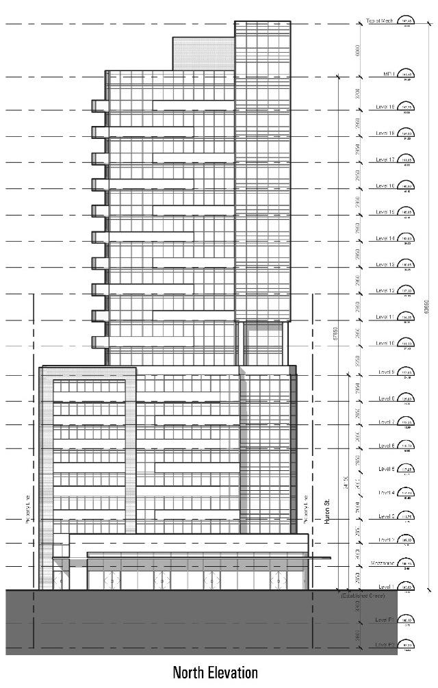 19 Storeys Proposed for College and Huron Streets | UrbanToronto