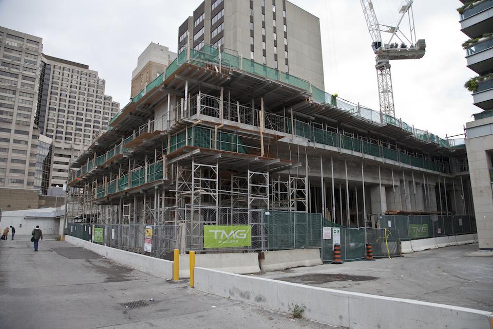 Podium Levels Now Taking Shape at Exhibit Residences UrbanToronto