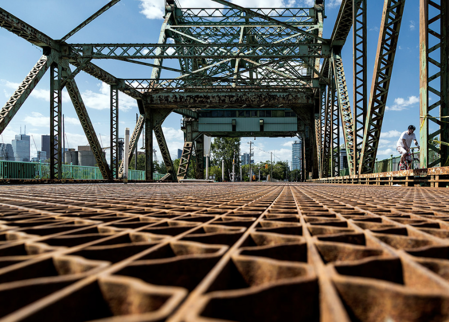 Photo of the Day Cherry Street Bascule Bridge UrbanToronto
