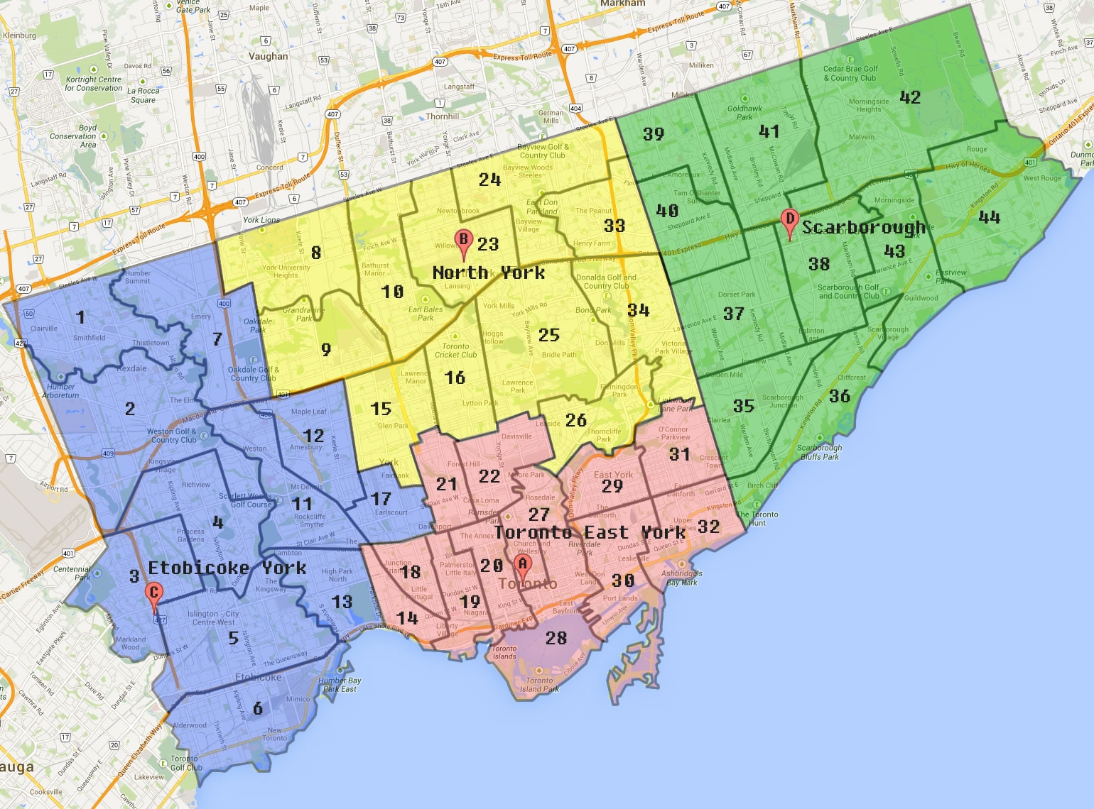 City Of Toronto Boundary Map Toronto Ward Boundary Report: Public Info Session Coming Up | Urbantoronto