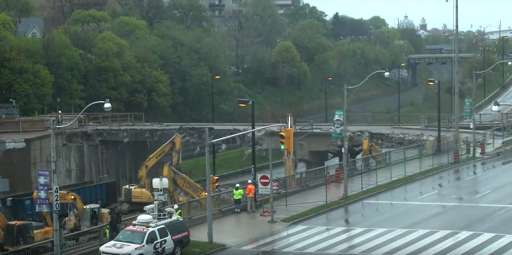Timelapse Video Highlights Dowling Avenue Bridge Removal UrbanToronto
