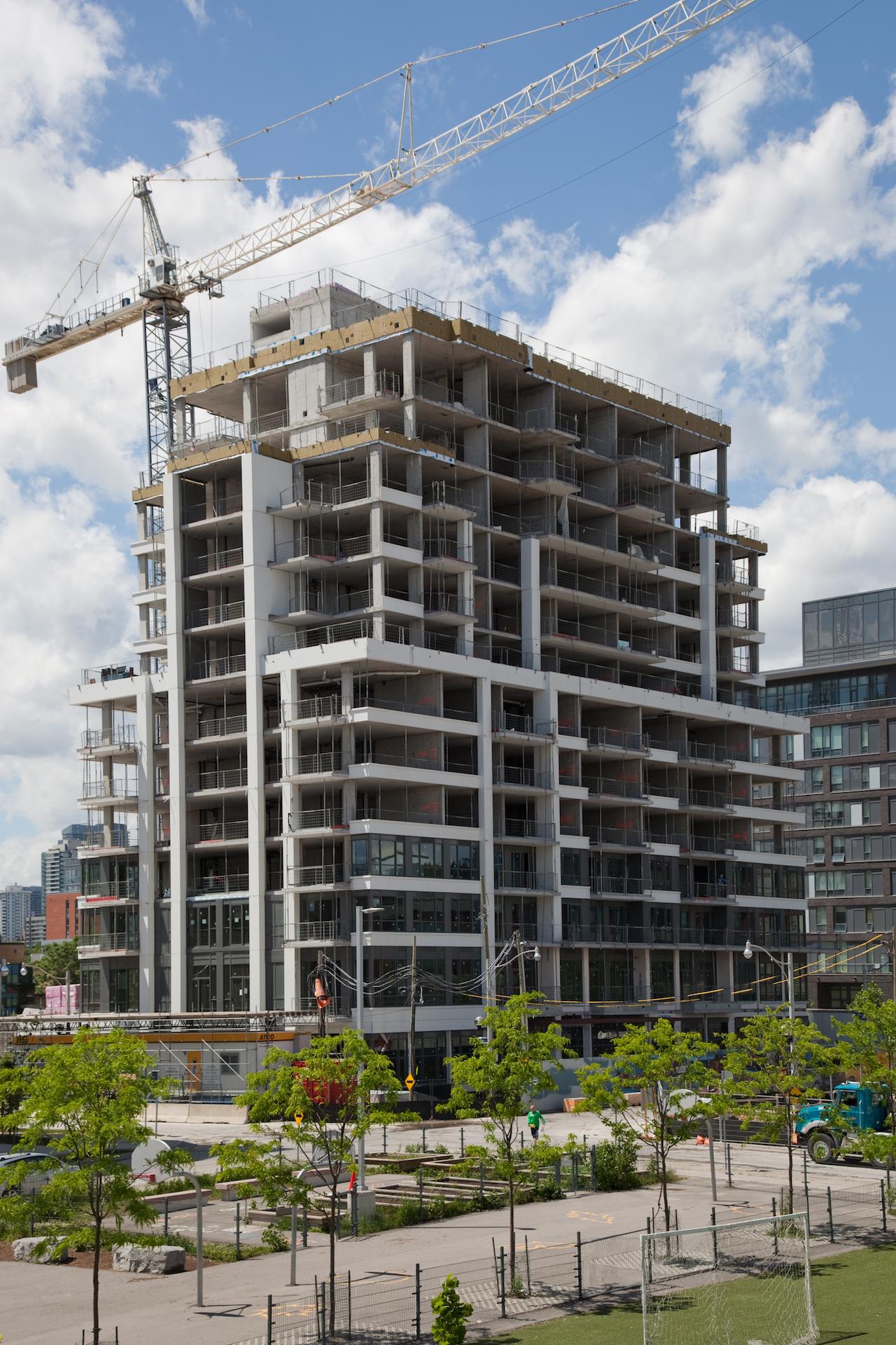 Cladding Installation Progressing at Bartholomew Condos | UrbanToronto
