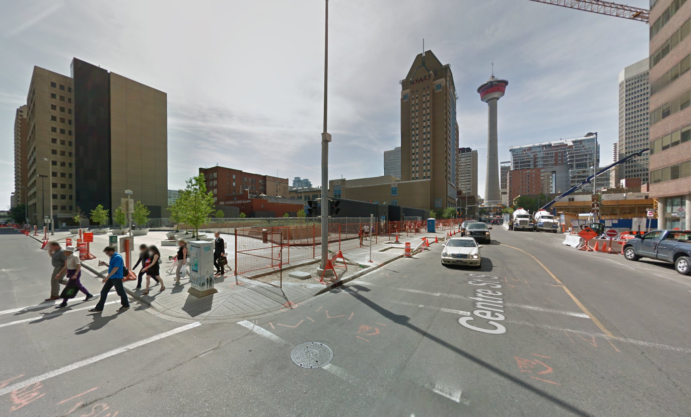 The site in June 2016, Calgary, Throwback Thursday, Google Street View