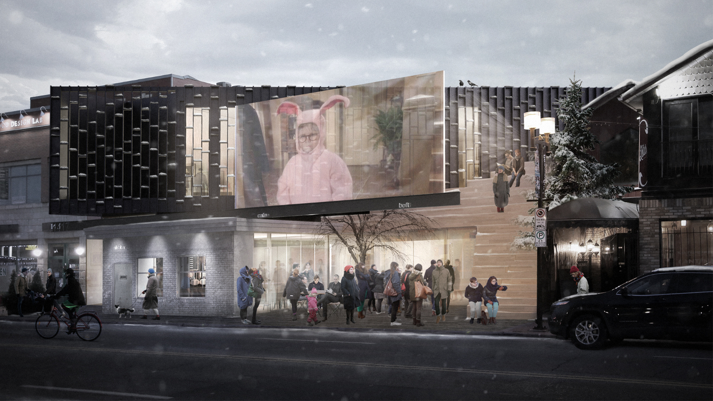 A artist's illustration of Hive, Calgary, MoDA