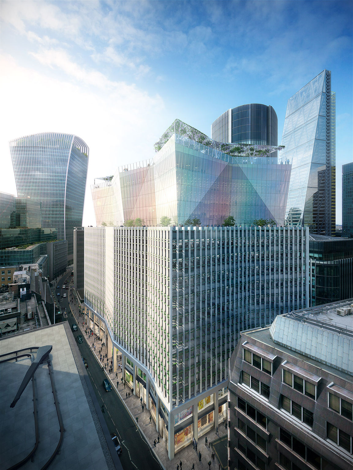 Crown-Shaped Roof to Top Eric Parry-Designed 10 Fenchurch Avenue