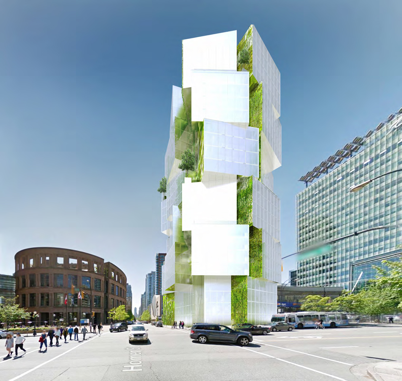 Stacked Box-Style Office Tower Proposed at 400 West Georgia ...