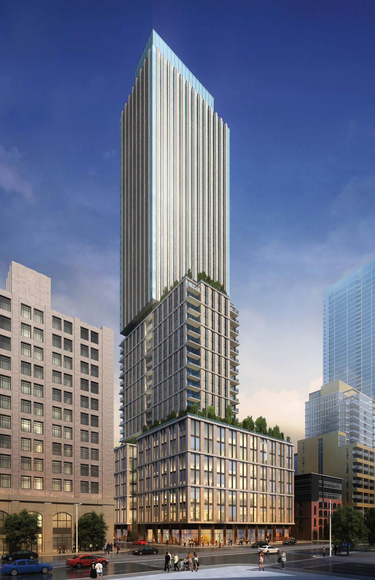 DRP Assesses Early Plans of 47-Storey Project at 101 Spadina | UrbanToronto