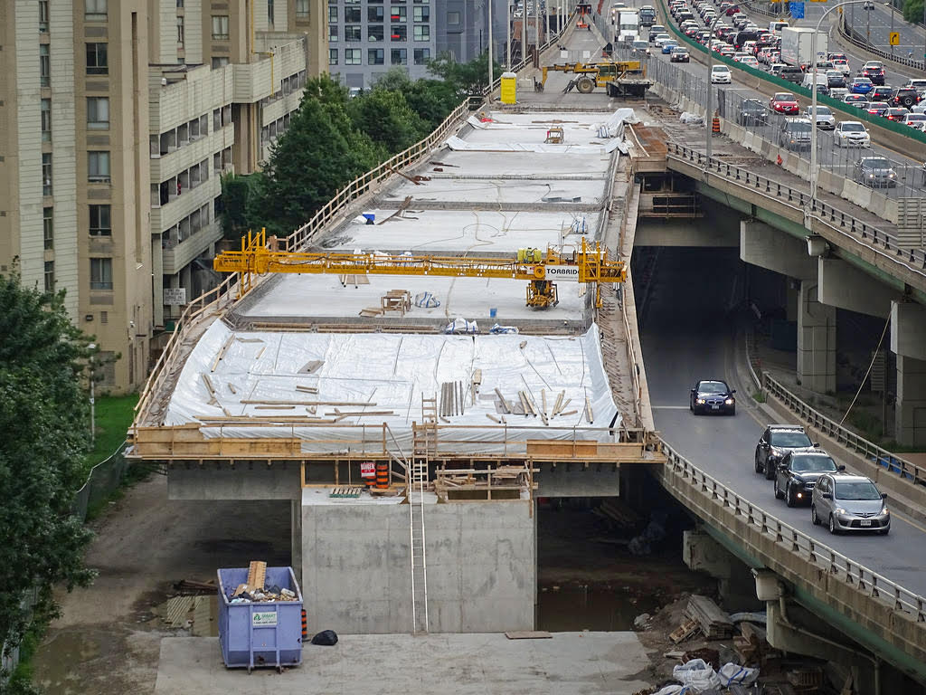 telex Advarsel hale Construction Progresses on New Gardiner Expressway Off-Ramp | UrbanToronto