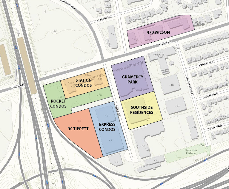 New Proposal Adds To Quickly Densifying Wilson Station Area Urbantoronto - roblox condo maps 2019