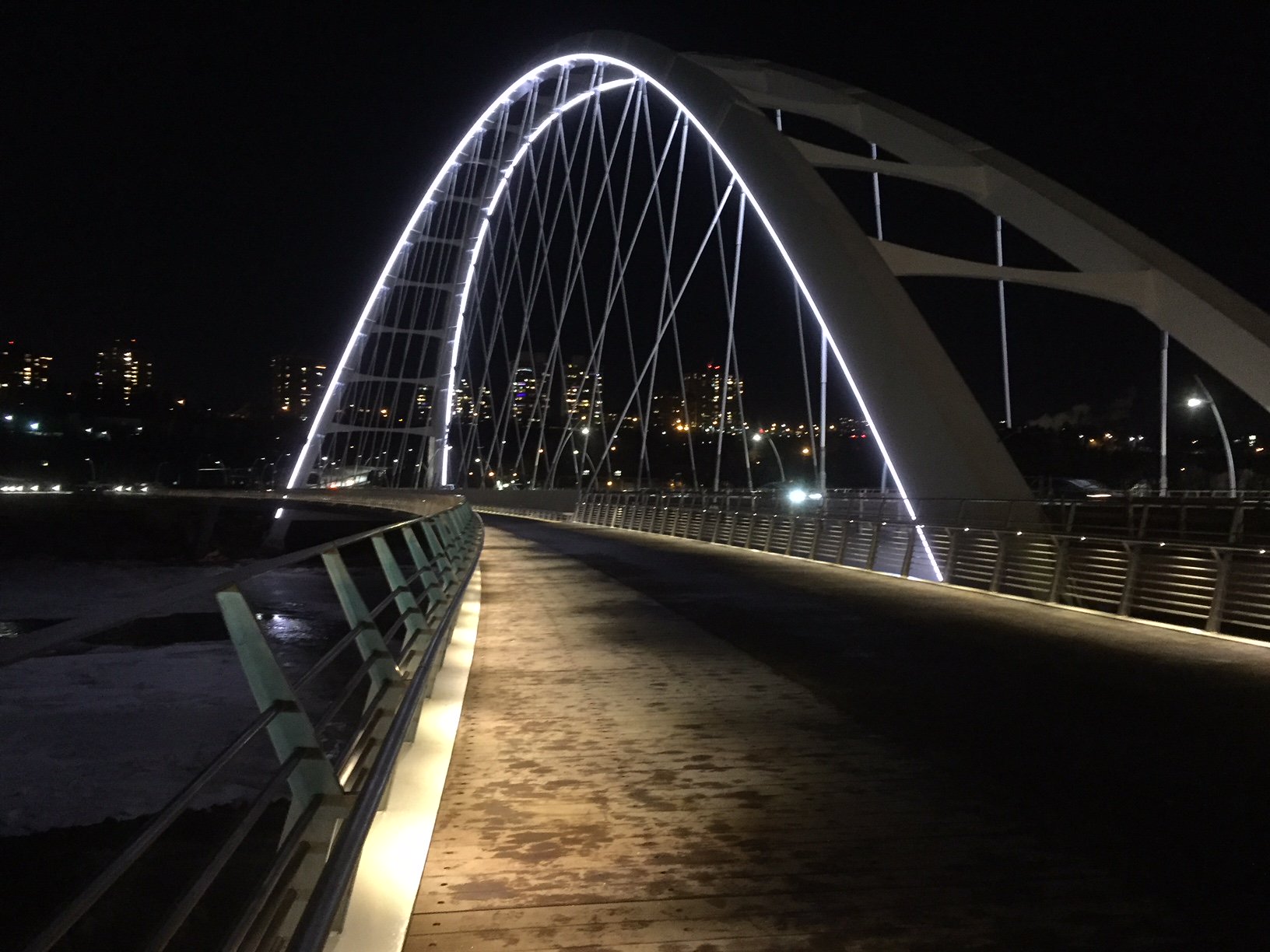 Walterdale Bridge Brings Light To Shortest Day Of The Year Walterdale Bridge Lighting Image Via City Of Edmonton