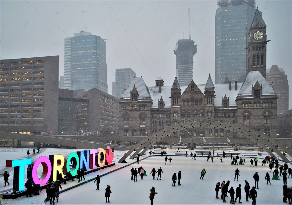 Photo of the Day: Snowy Square | UrbanToronto