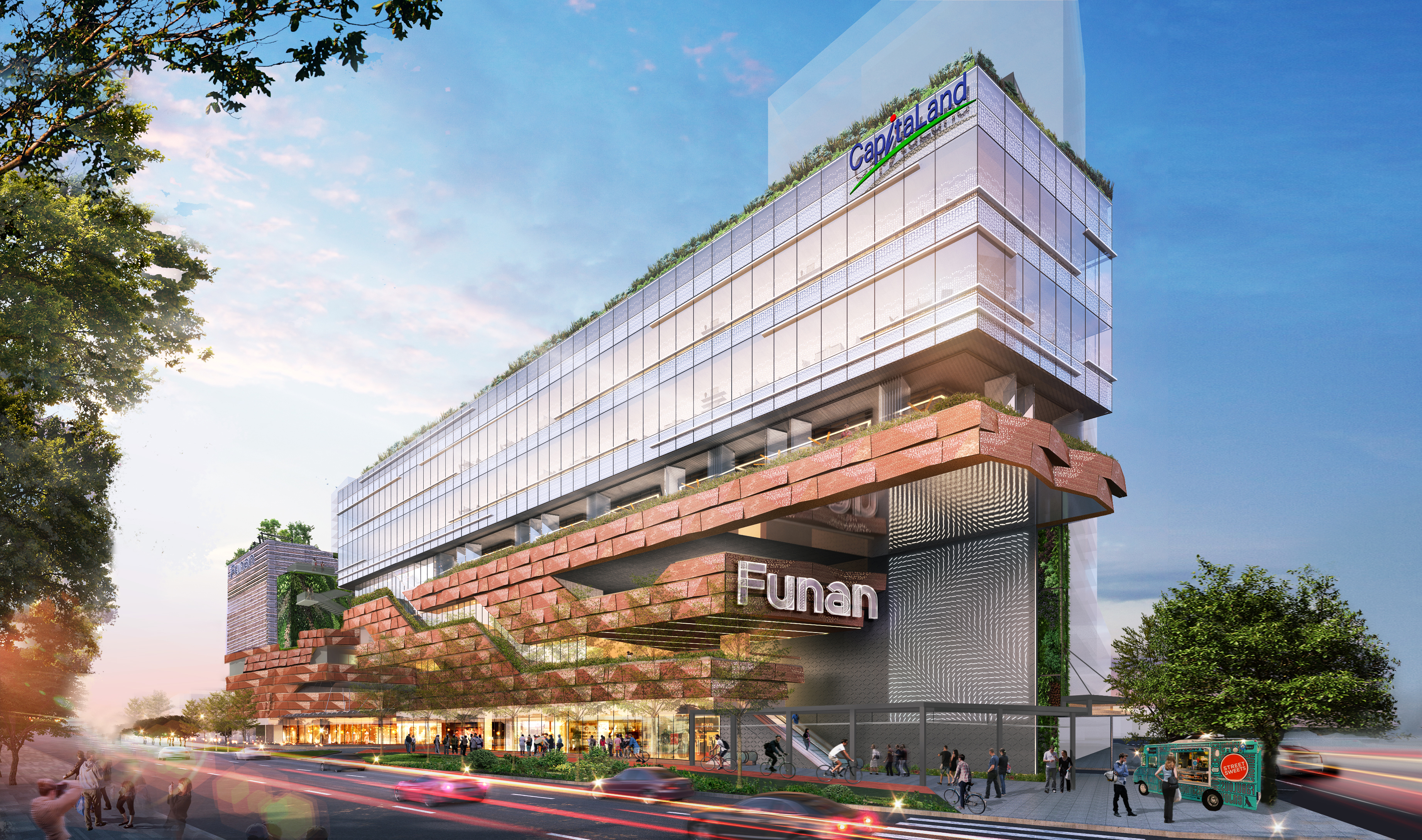 Mixed use 2. Funan в Сингапур. Funan. Фунан город. Funan ghitimi.