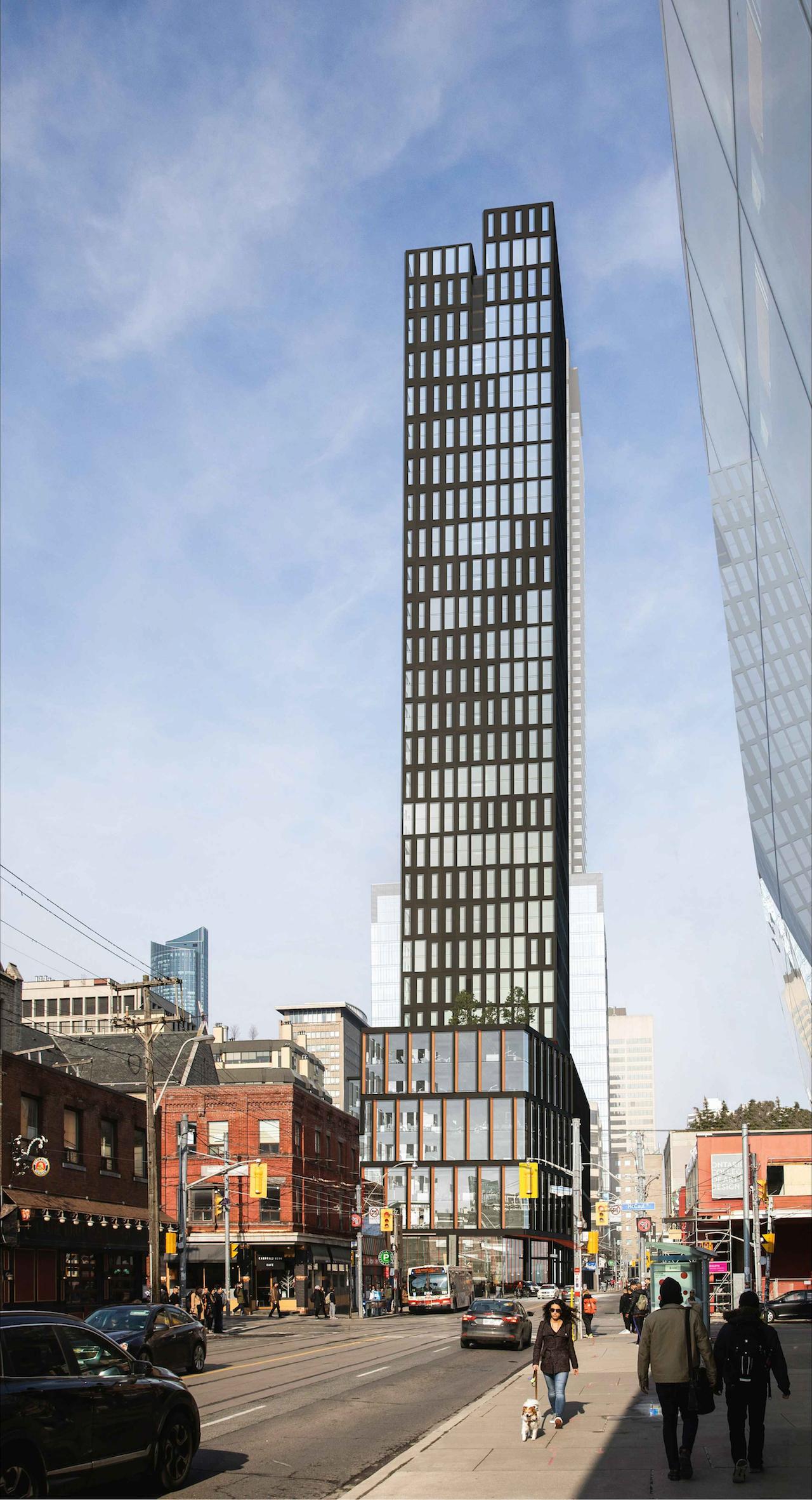 Dream Office REIT Proposes 52 Storeys at 250 Dundas West | UrbanToronto