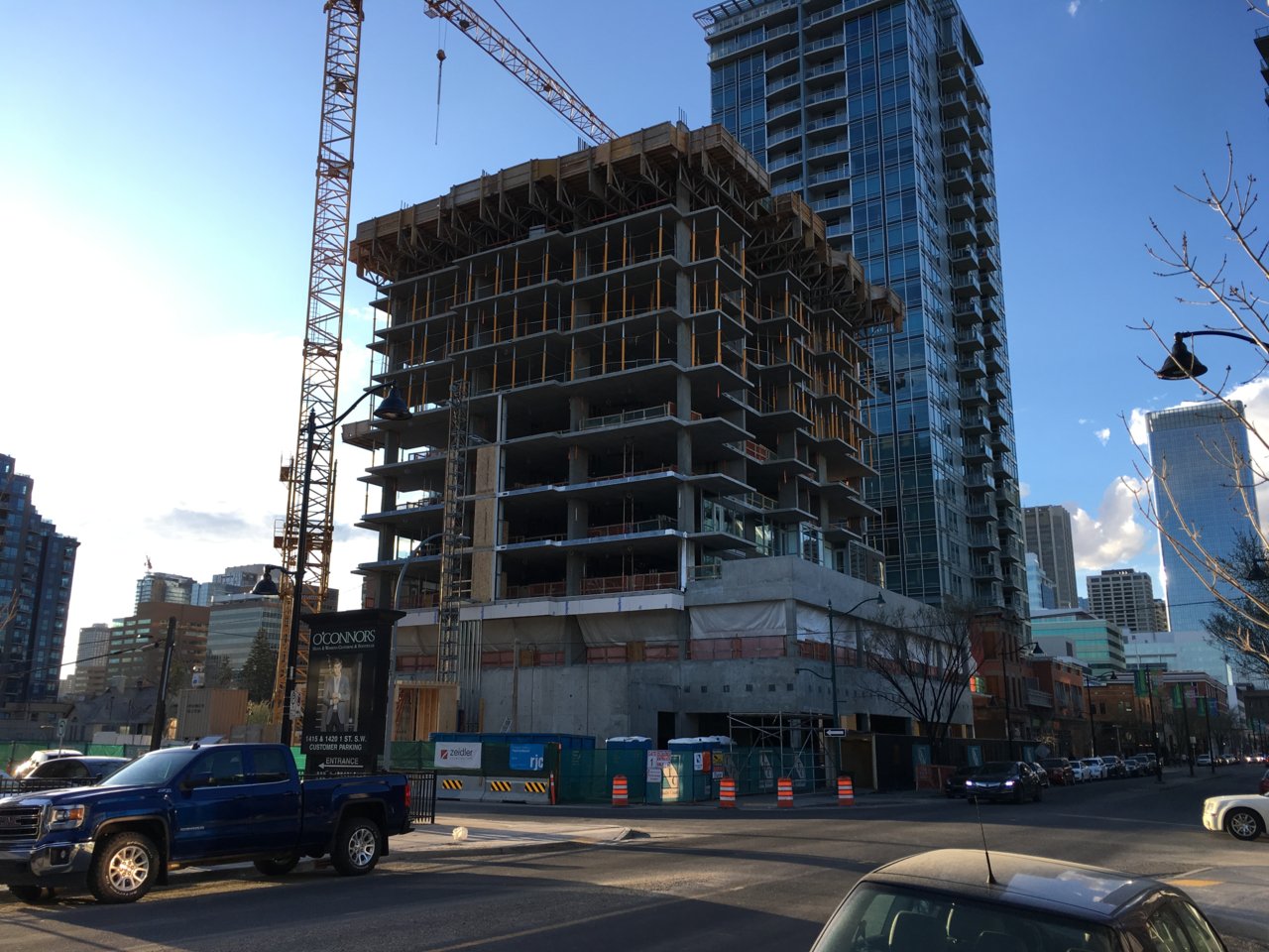 Cladding Application Underway at the Underwood Tower | SkyriseCalgary