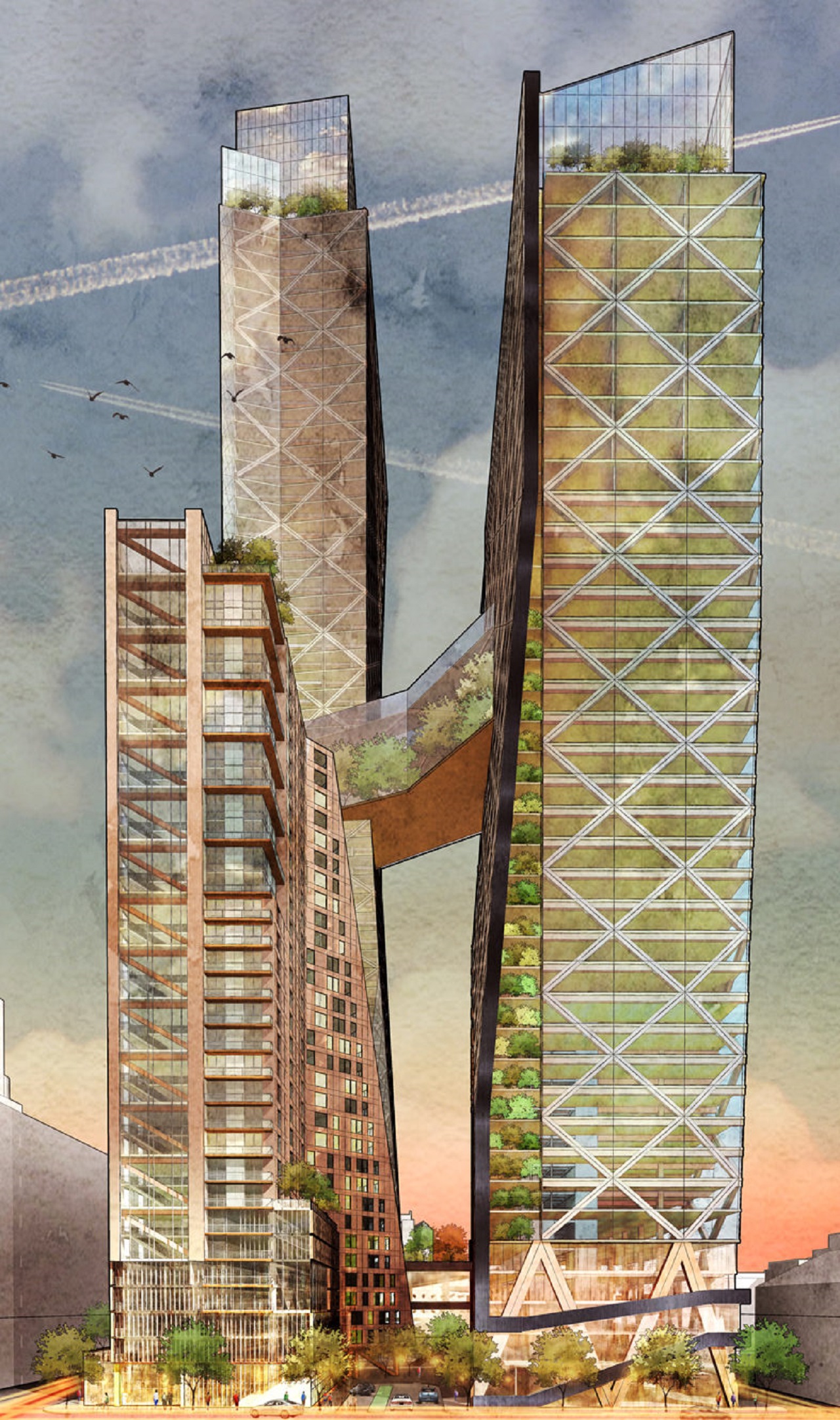 D.C.-Based Hickok Cole Proposes Timber Skyscraper for Philadelphia