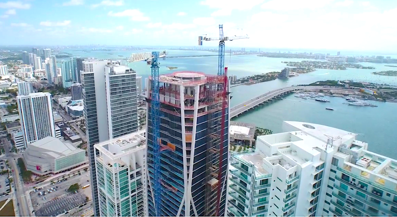 Drone footage of helipad, image via Zaha Hadid