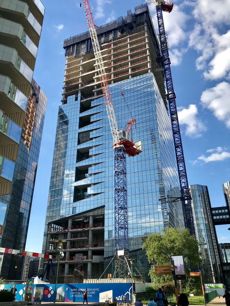 Tour SaintGobain Approaching Final Height in La Défense SkyriseCities