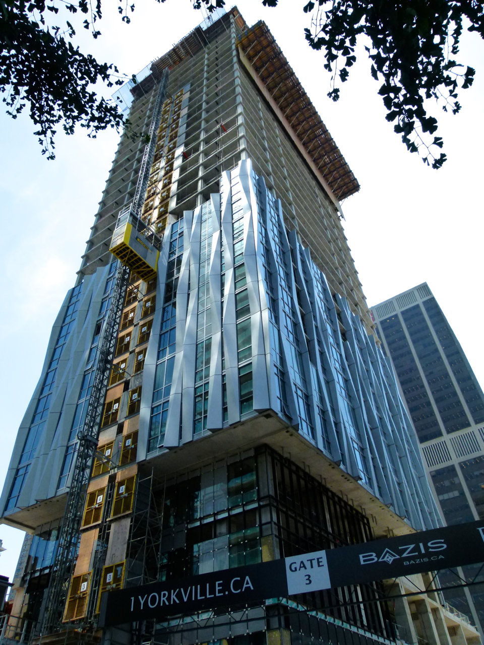 Textured Cladding Envelops Rising 1 Yorkville Condo Tower UrbanToronto