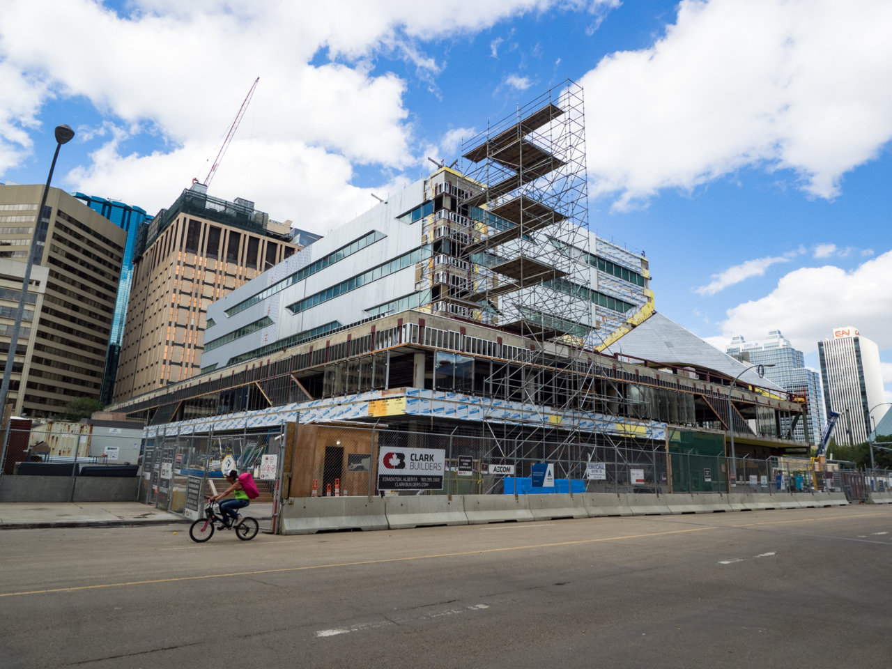 Checking Out the Stanley A. Milner Library as Progress Continues