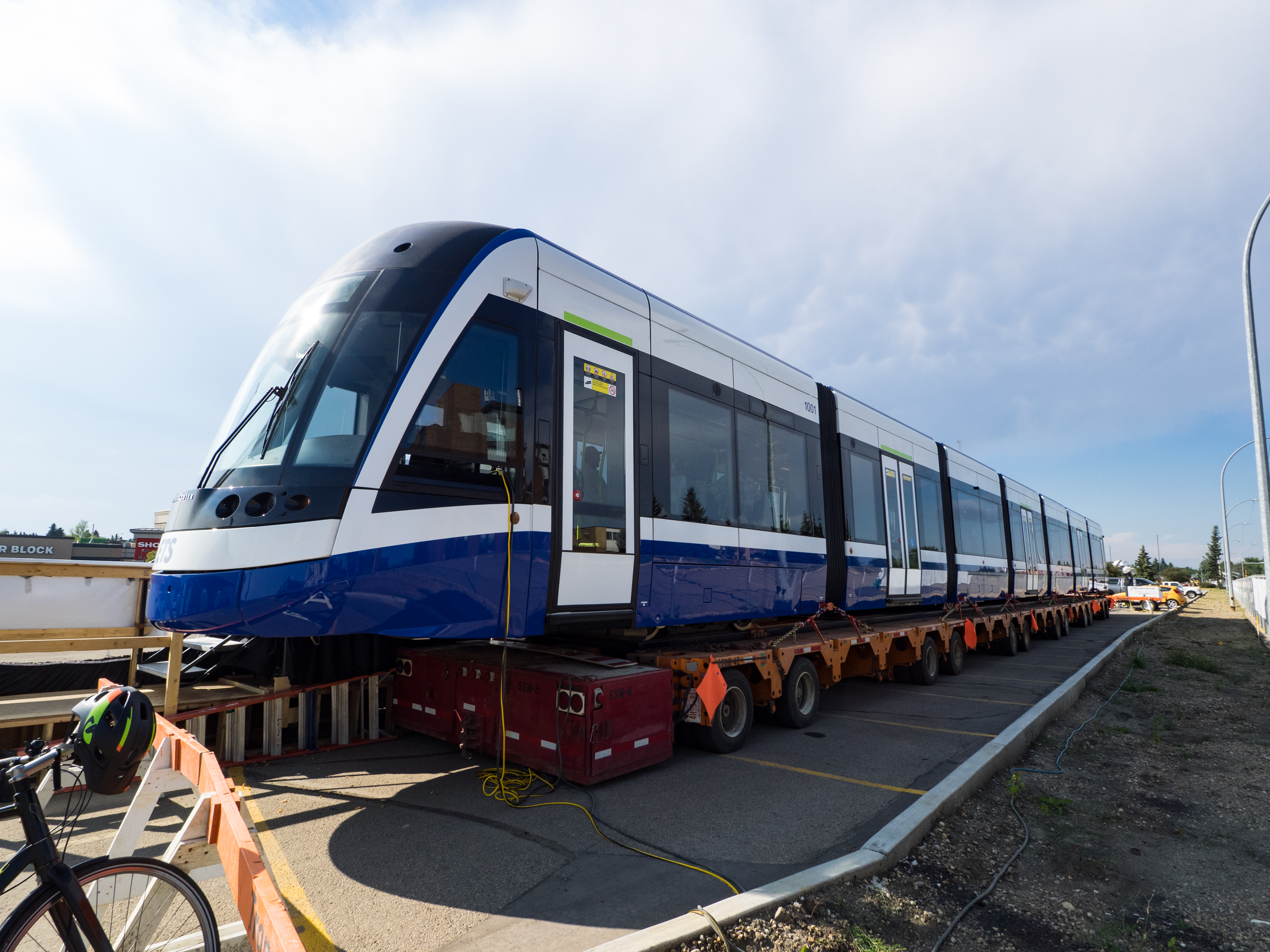 First Valley Line Lrv Arrives In Edmonton Skyriseedmonton