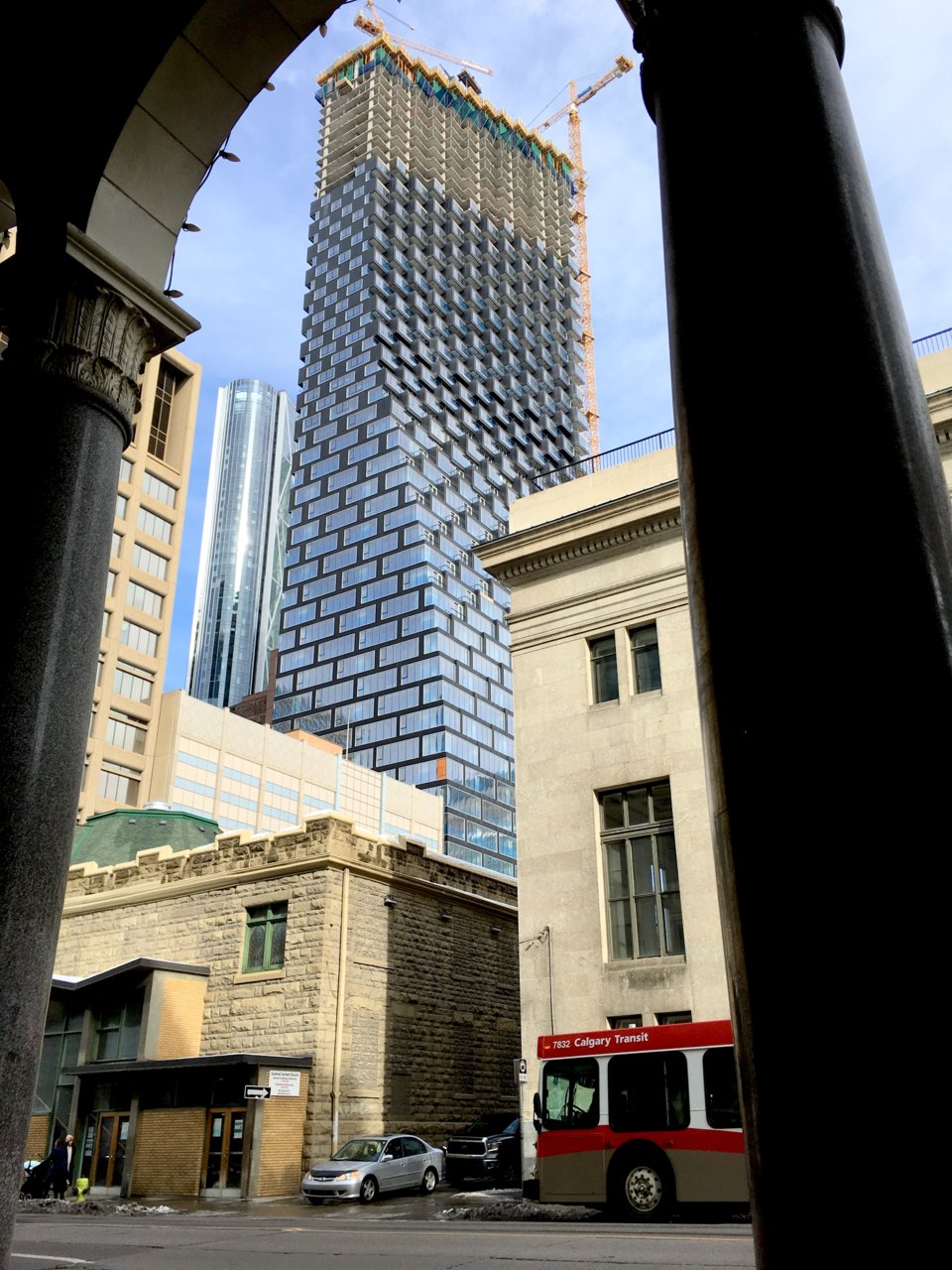 Glazing Progresses As Telus Sky Continues Its Ascent SkyriseCalgary