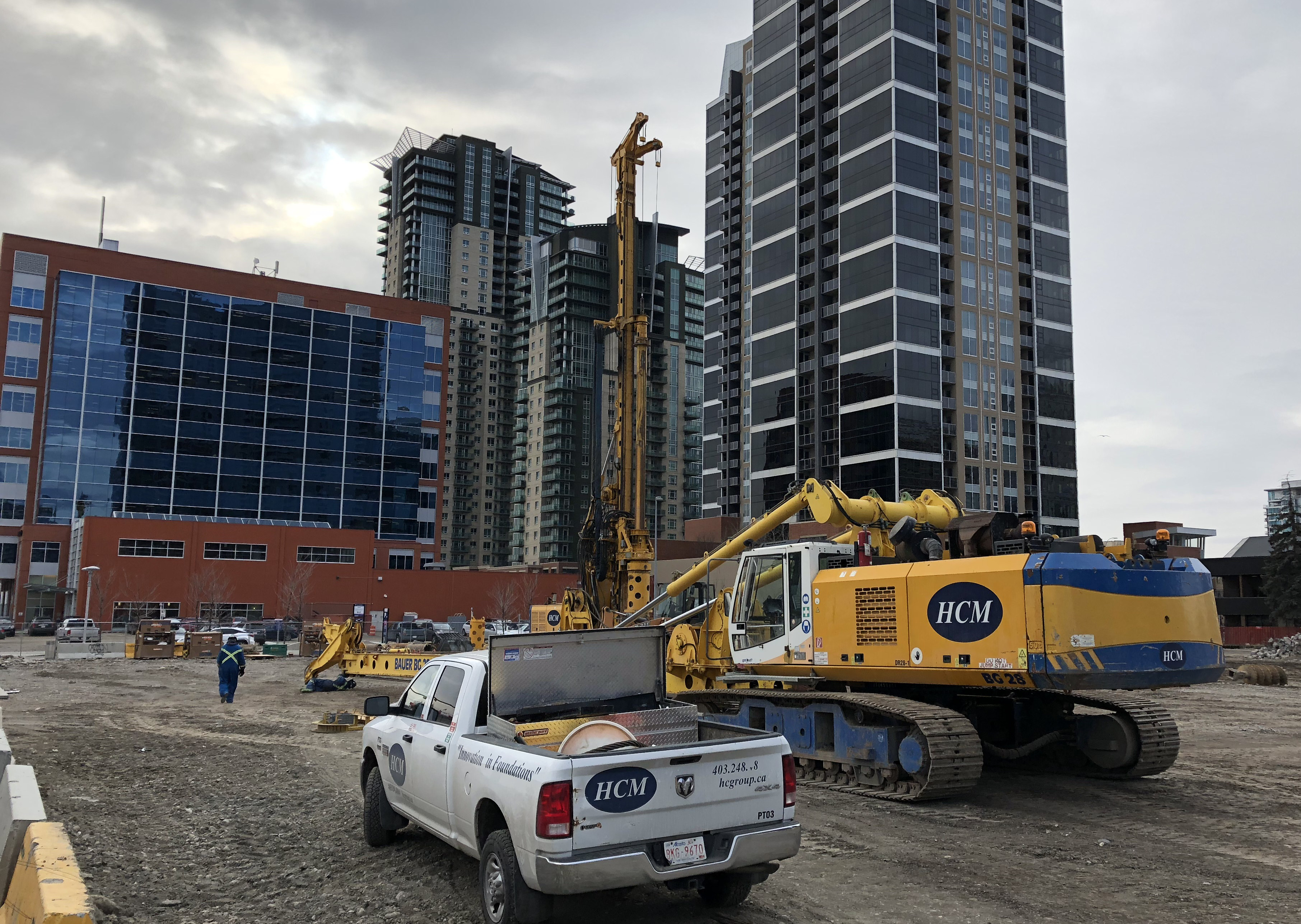 Drilling units on site, image via Kevin Cappis
