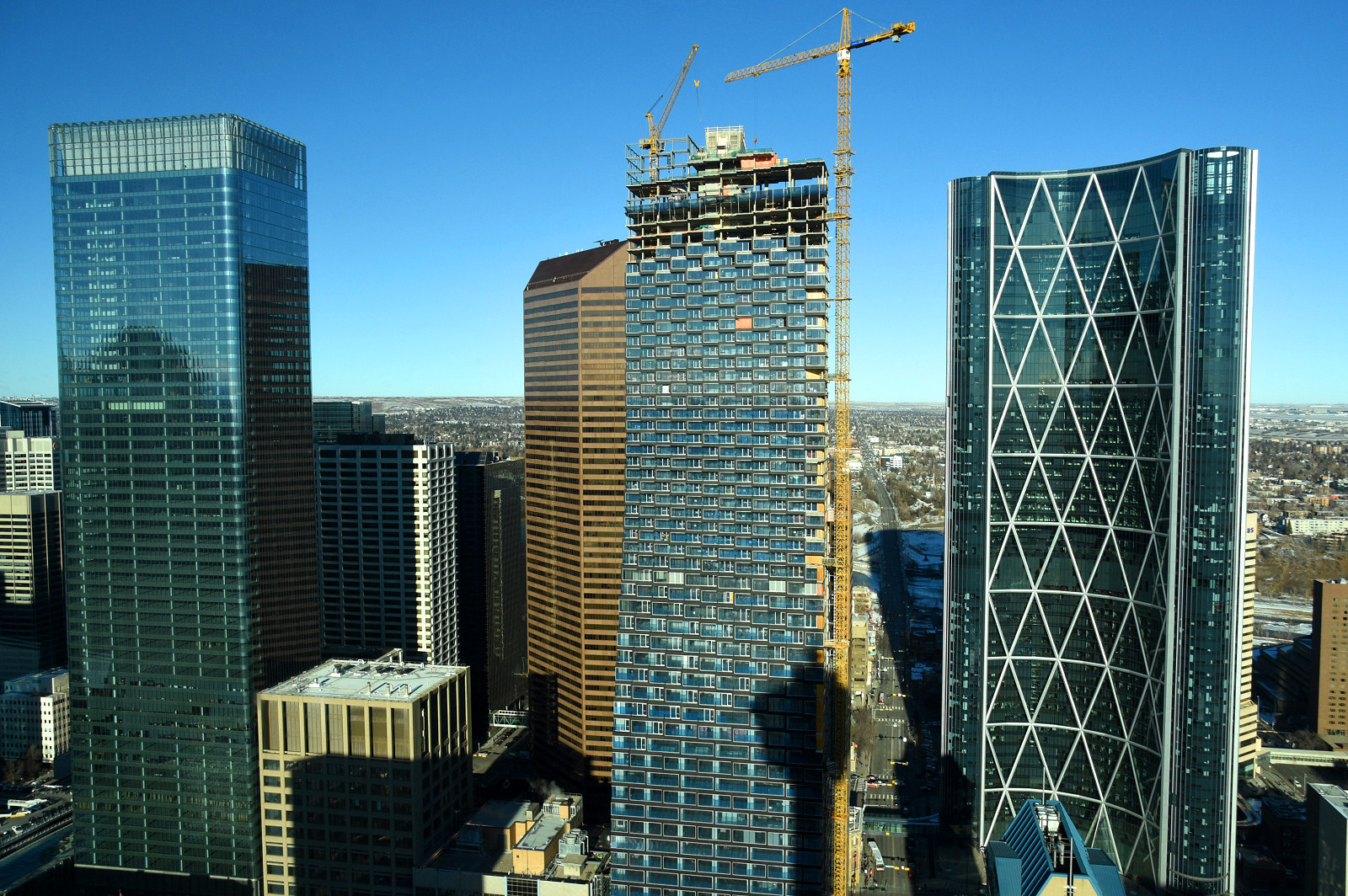 Telus Sky Crown Construction Underway Skyrisecalgary