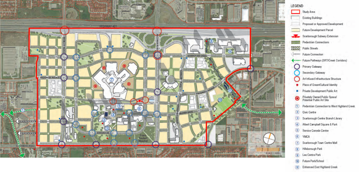 Map Of Scarborough Town Centre Scarborough Town Centre Future Prospects : R/Torontorealestate