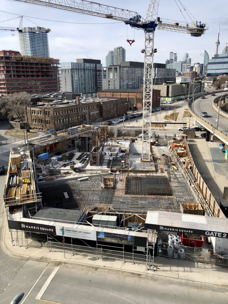 Harris Square's Ground Floor Taking Shape at River City | UrbanToronto