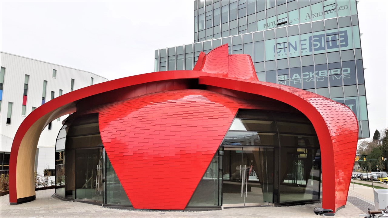 Bright Red Pavilion Debuts At 569 Great Northern Way - 