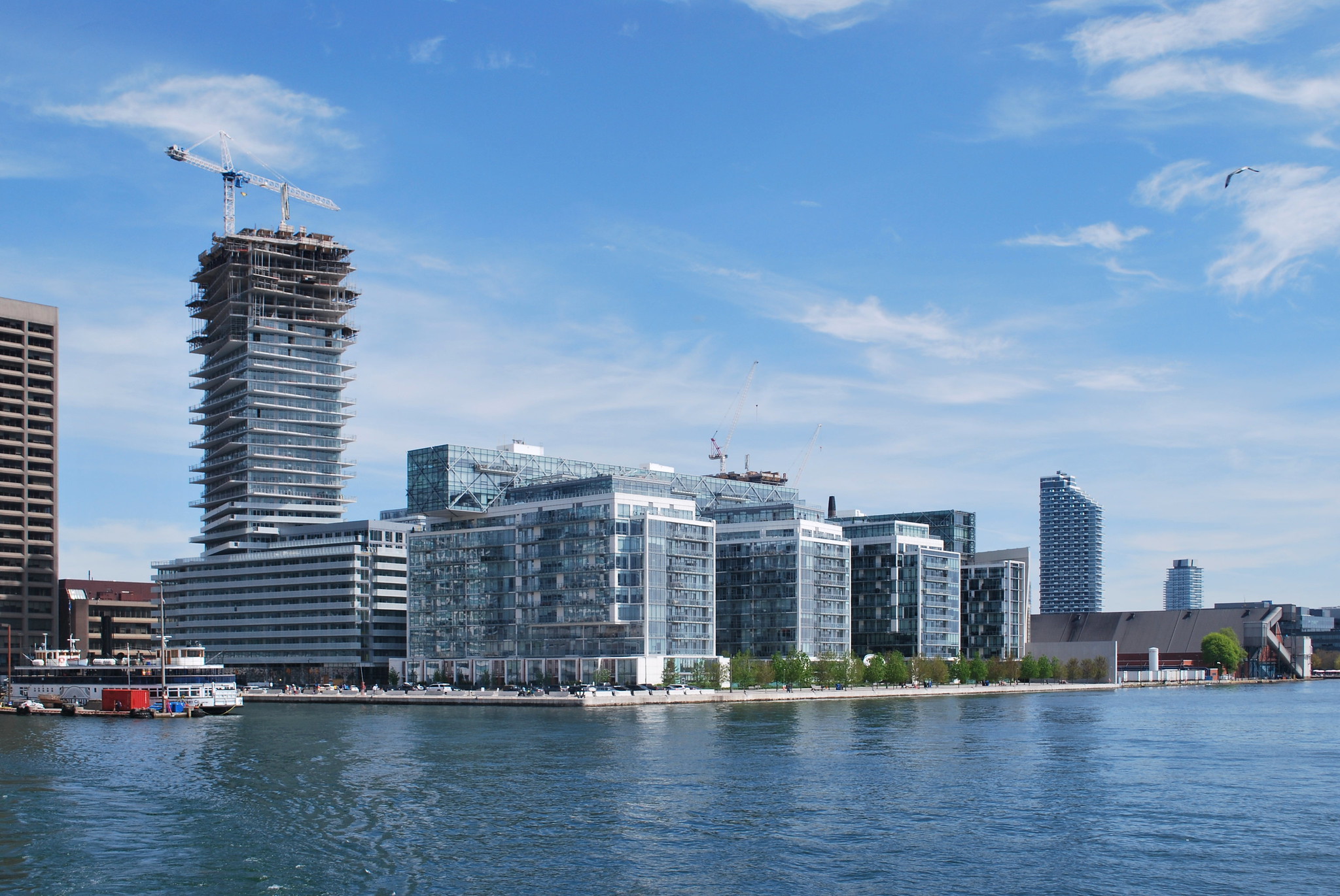 Tower at Pier 27 Nearing Final Height Above Queens Quay | UrbanToronto