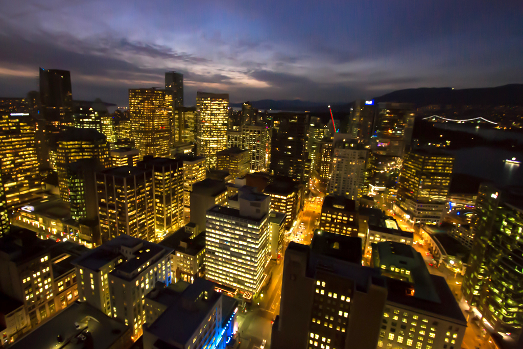 Vancouver By Night SkyriseVancouver