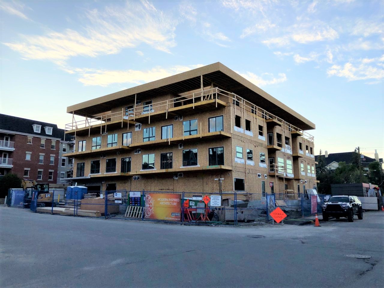 Mantra, cladding underway, image by Forum contributor Surrealplaces