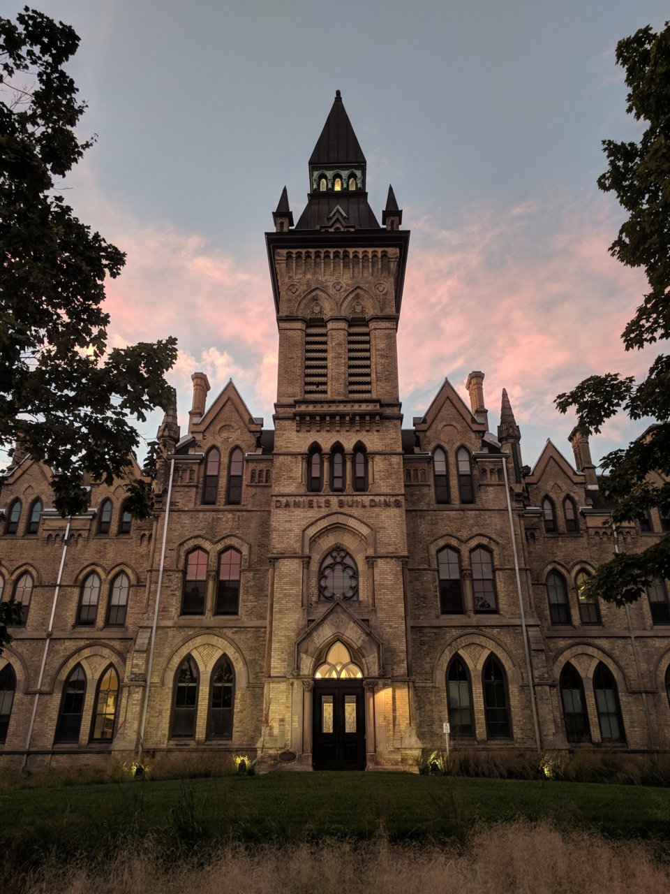 Looking north to the renovated Daniels Building at the University of Toronto, im