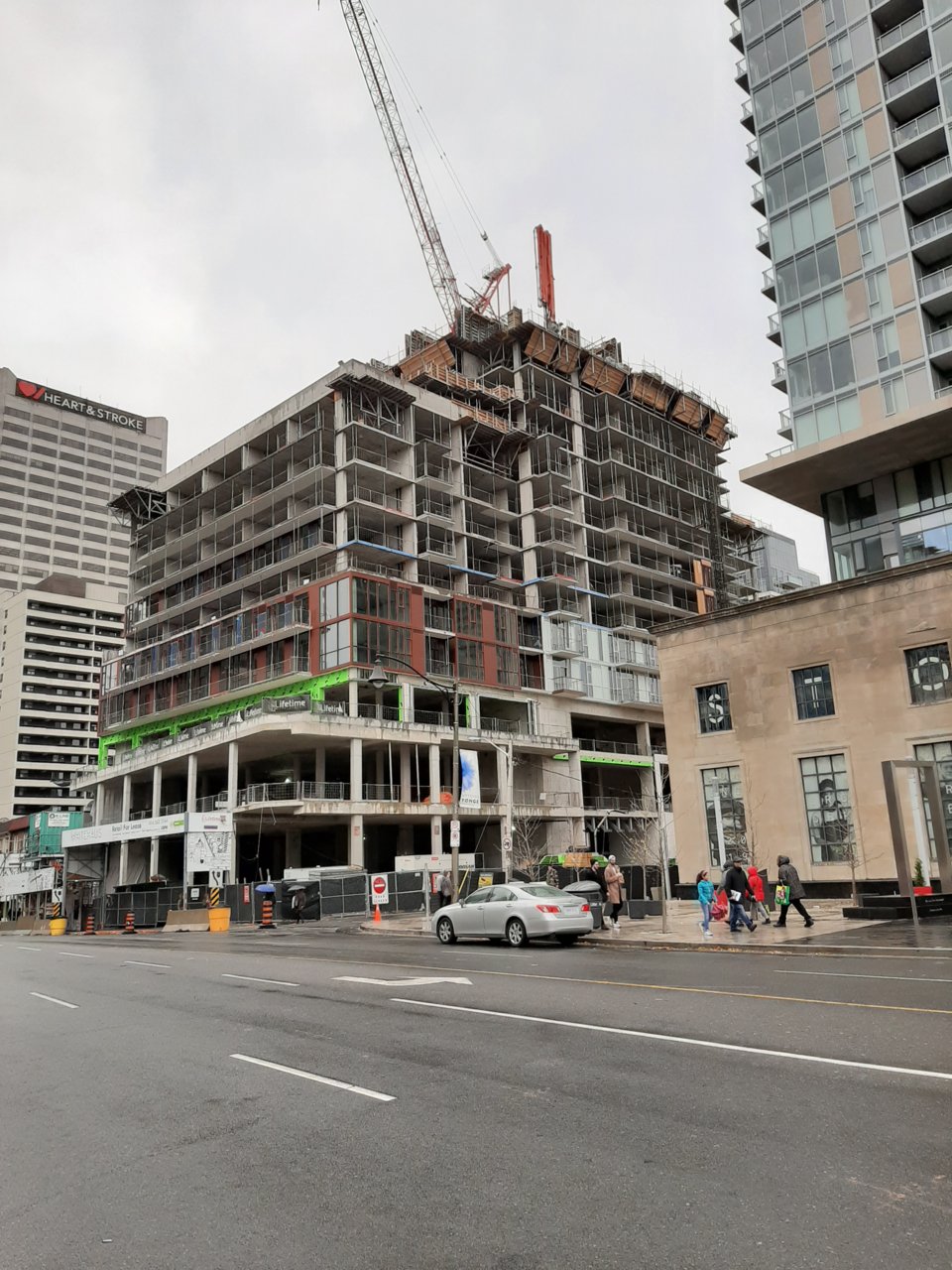 Cladding Appears As Whitehaus Condominiums Rises Above Yonge