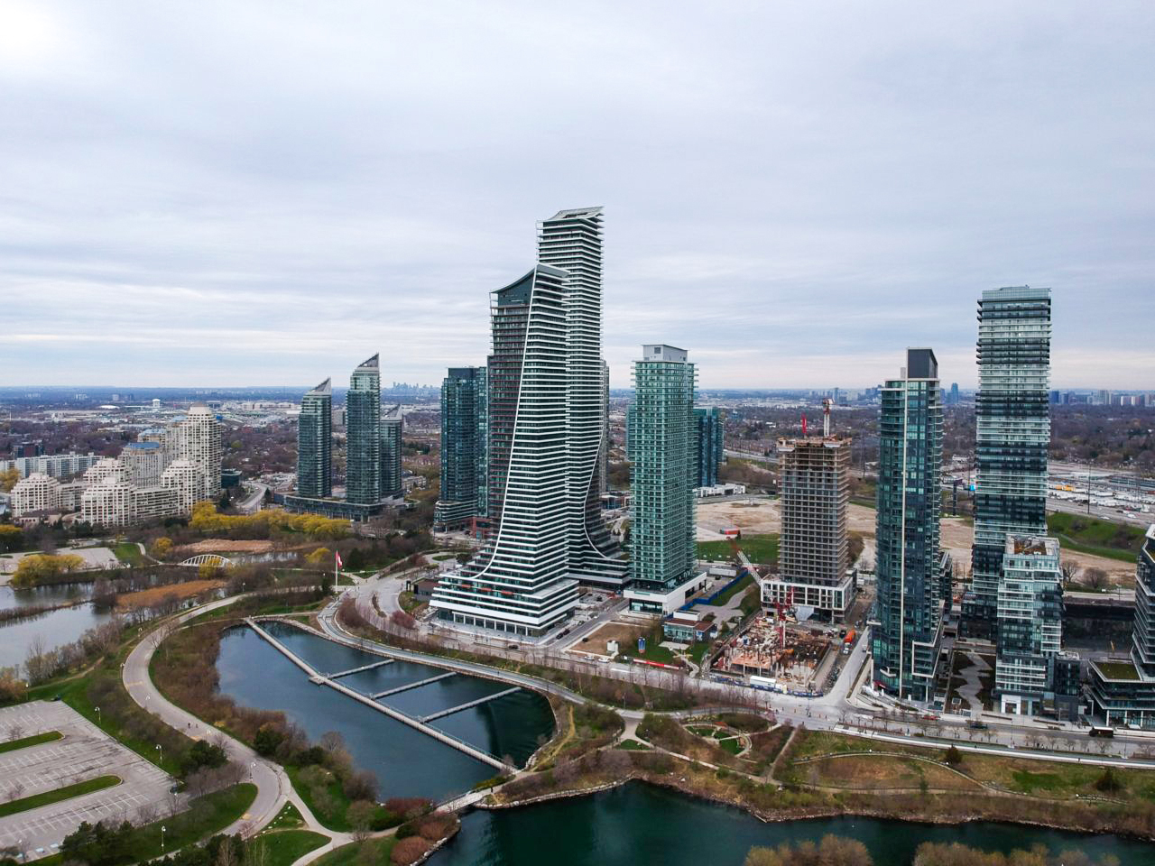 Aerial View of Humber Bay Shores UrbanToronto