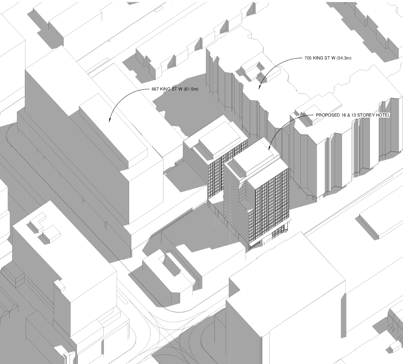 Manga Hotels Submits Plan For Two Tower King West Development Urbantoronto