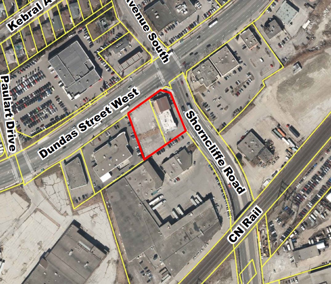 Site of the Proposal, 5509 Dundas Street West, BNKC