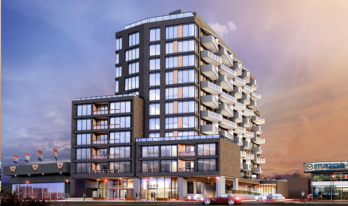 5509 Dundas Street West, Toronto, designed by BNKC for Contessa Developments