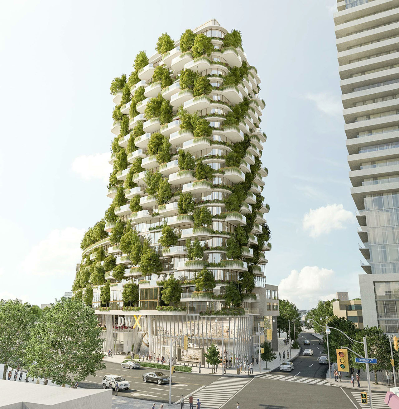 Designers Walk, Toronto, designed by BBB Architects for Cityzen Development Group and Greybrook Realty Partners.